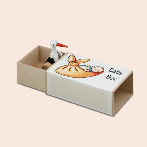 Spieldose Babybox Storch