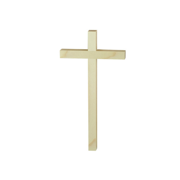 Kreuz ohne Corpus aus Esche