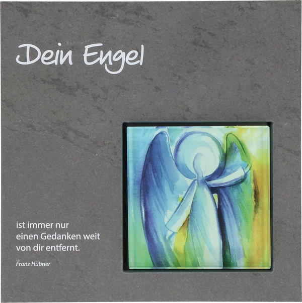 Schiefer-/Glastafel "Dein Engel..."