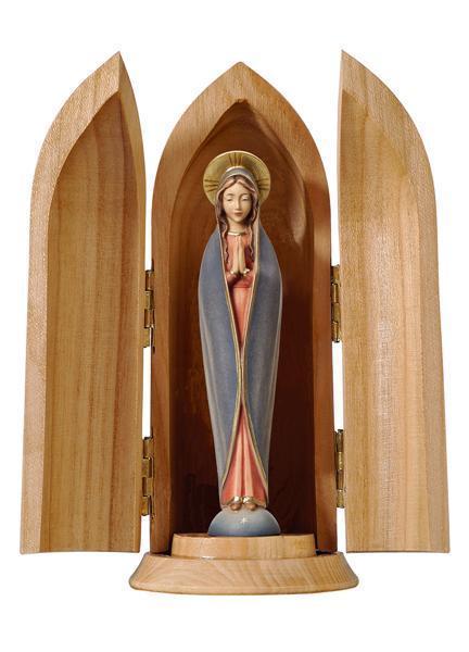 Heilige Maria Fatima-Madonna in Nische