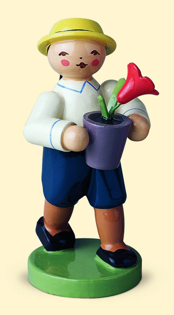 Junge mit Blume