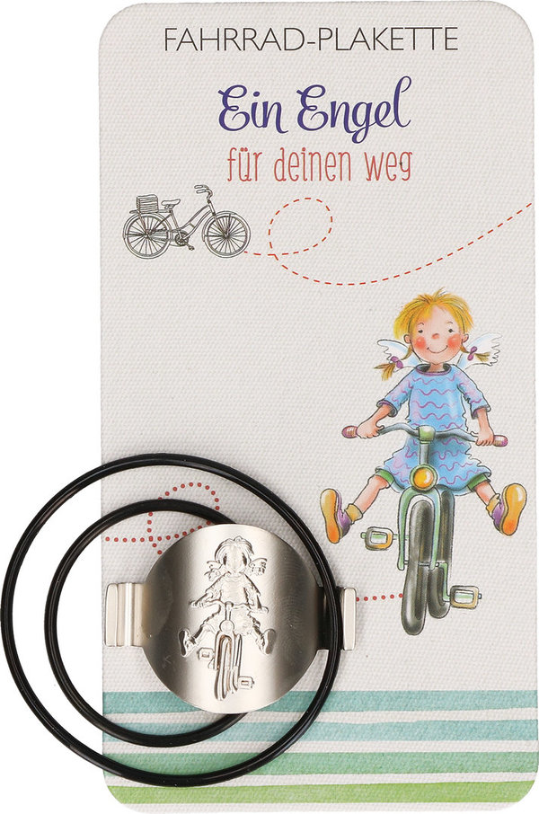 Fahrrad-Plakette "Ein Engel für Deinen Weg"