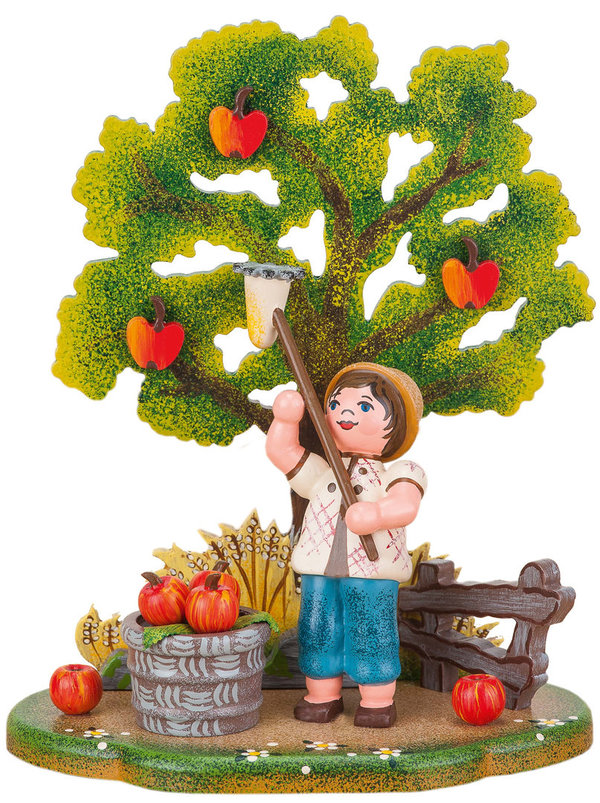 Apple Harvest - Boy under Apple Tree
