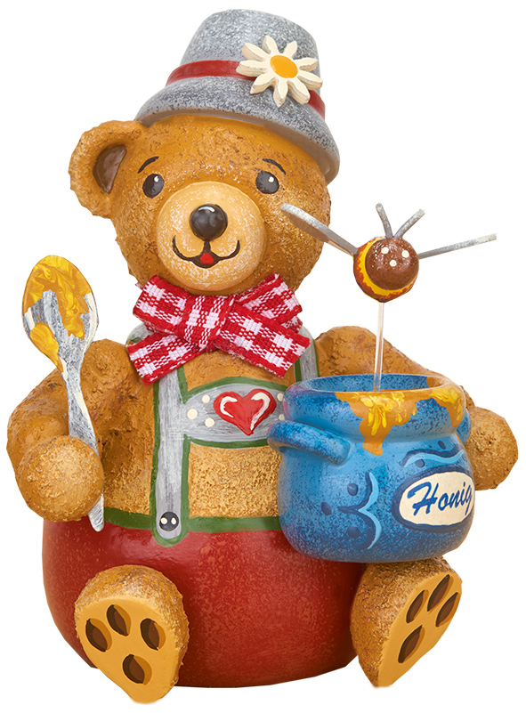Honigbärli - Teddy mit Honigtopf und Löffel